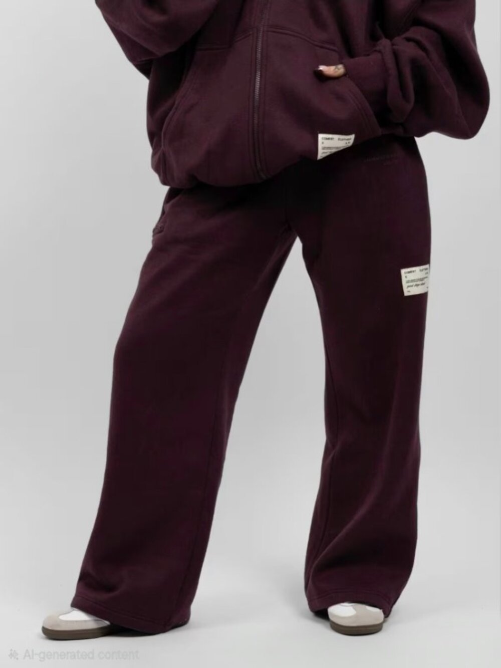 Comfrt Affirmation Straight Leg Sweatpants -Maroon - Size 3XL - KJHU80
